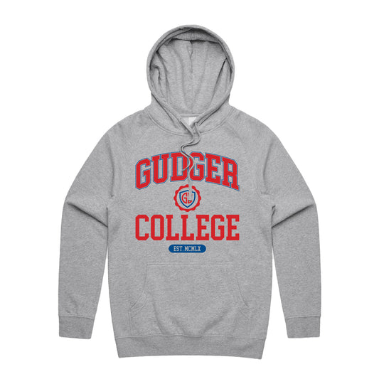Gudger College Pullover Hoodie (Athletic Grey)