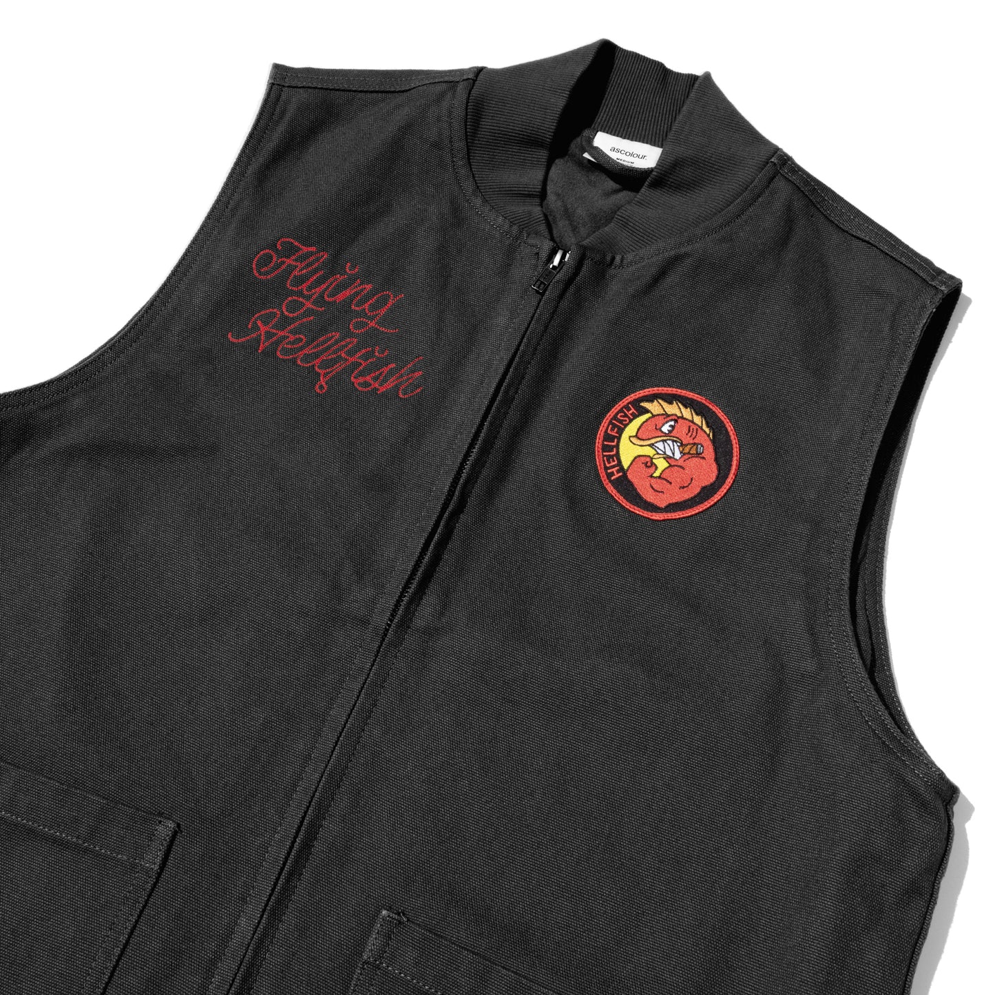 Hellfish Heavy Canvas Vest (Black)
