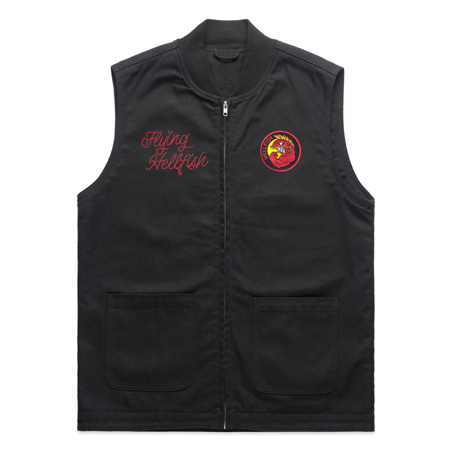 Hellfish Heavy Canvas Vest (Black)