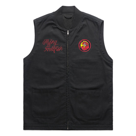 Hellfish Heavy Canvas Vest (Black)