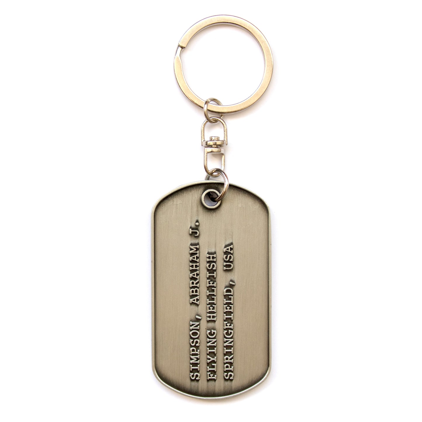 Flying Hellfish Dogtag Keychain