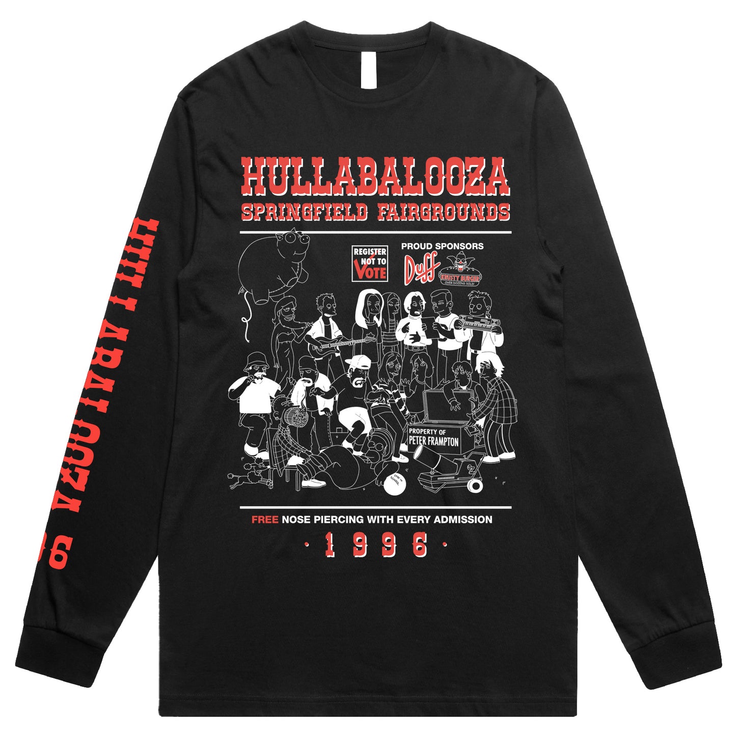 Hullabalooza Long Sleeve T-shirt (Black)
