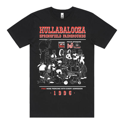 Hullabalooza Sort Sleeve T-shirt (Black)