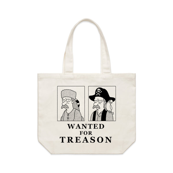 Wanted For Treason Tote Bag