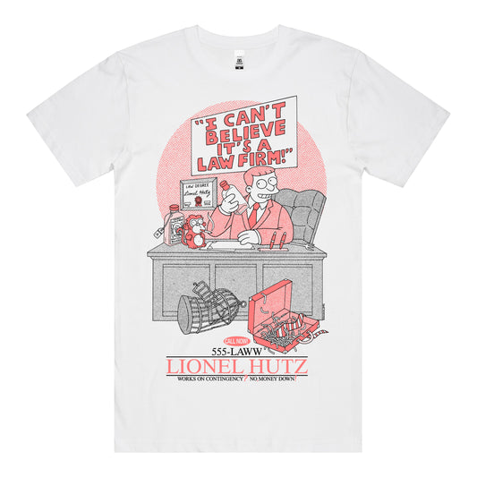 I Can't Believe It's A Law Firm! T-Shirt *FRONT PRINT*