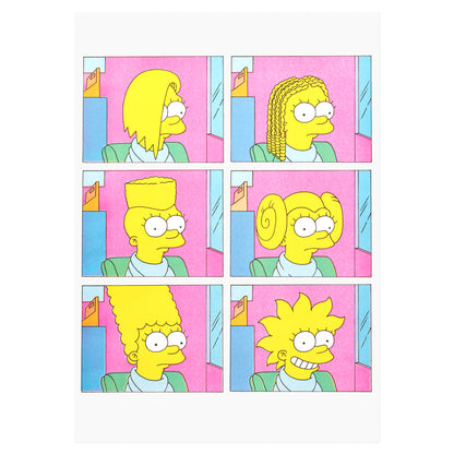 Lisa Haircuts A3 Riso Print