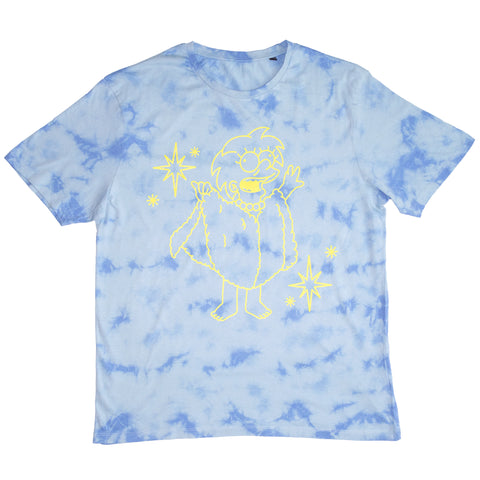 Lizard Queen Tie Dye T-Shirt (Blue Clouds)