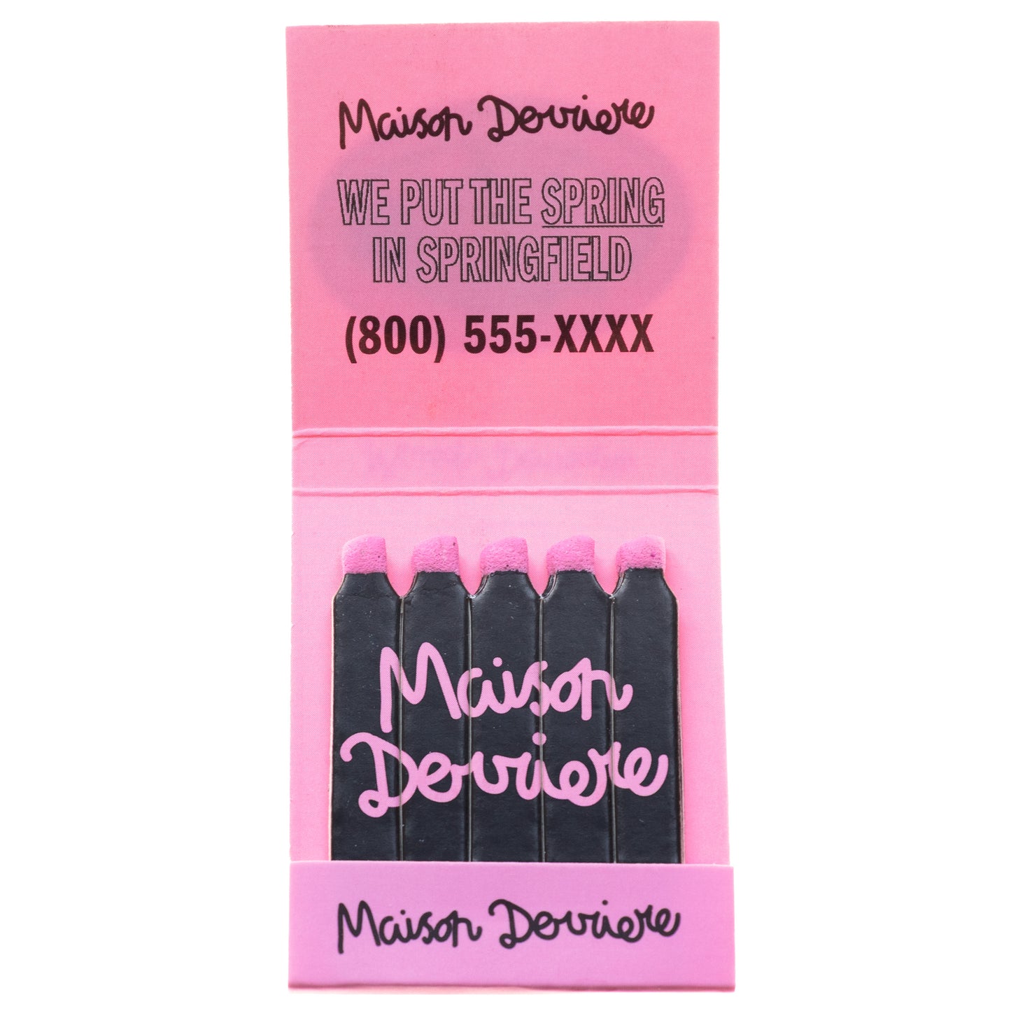 Maison Derriere Lenticular Matchbook
