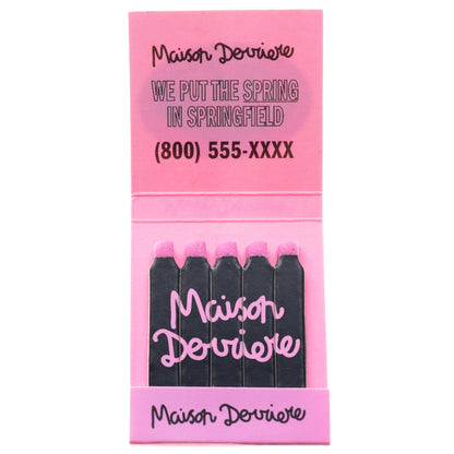 Maison Derriere Lenticular Matchbook
