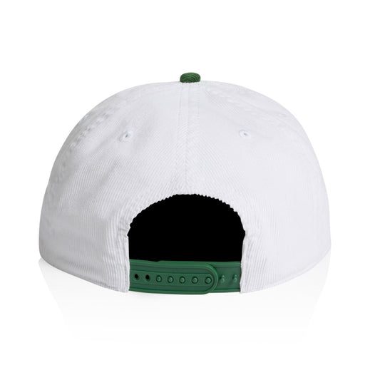 Milpool Corduroy 6-Panel Hat (Off-White/Forest)
