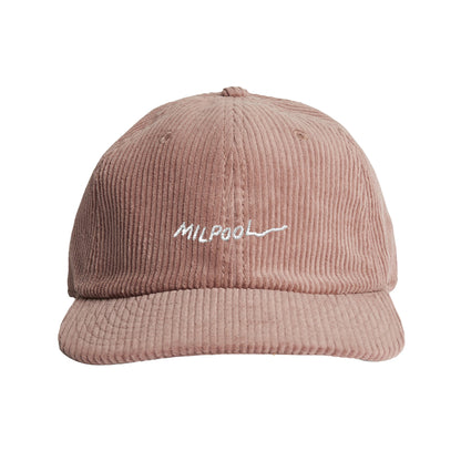 Milpool Corduroy 6-Panel Hat (Hazy Pink)