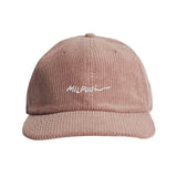 Milpool Corduroy 6-Panel Hat (Hazy Pink)
