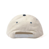 Milpool Corduroy 6-Panel Hat (Off-White/Navy)