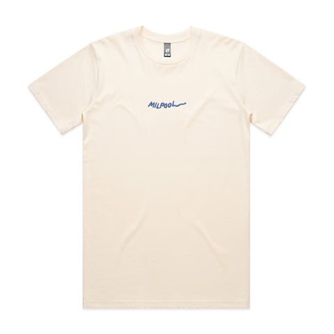 Embroidered Milpool Heavyweight T-Shirt (Ecru)