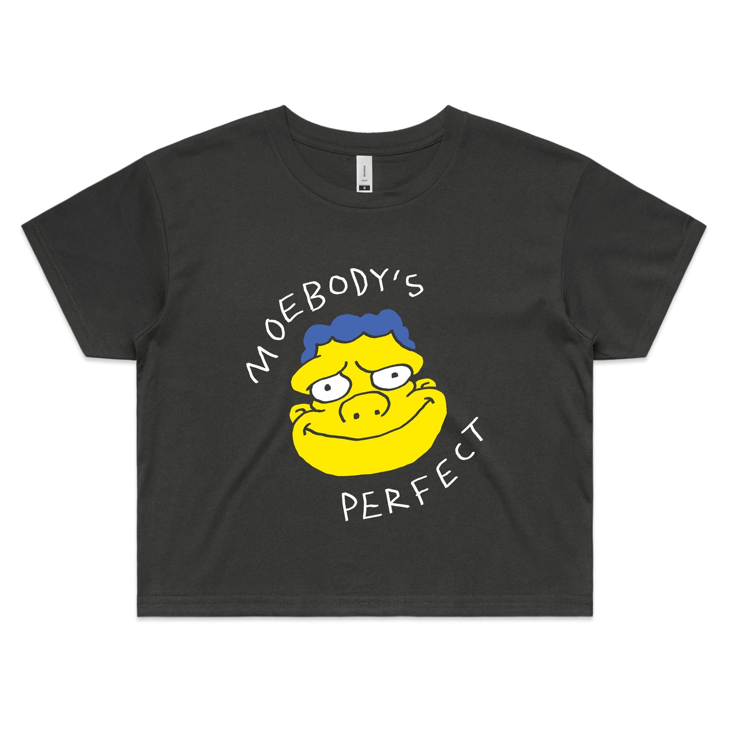 Moebody's Perfect Ladies Crop T-Shirt (Coal) [PRE-ORDER]