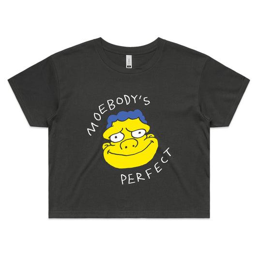 Moebody's Perfect Ladies Crop T-Shirt (Coal) [PRE-ORDER]