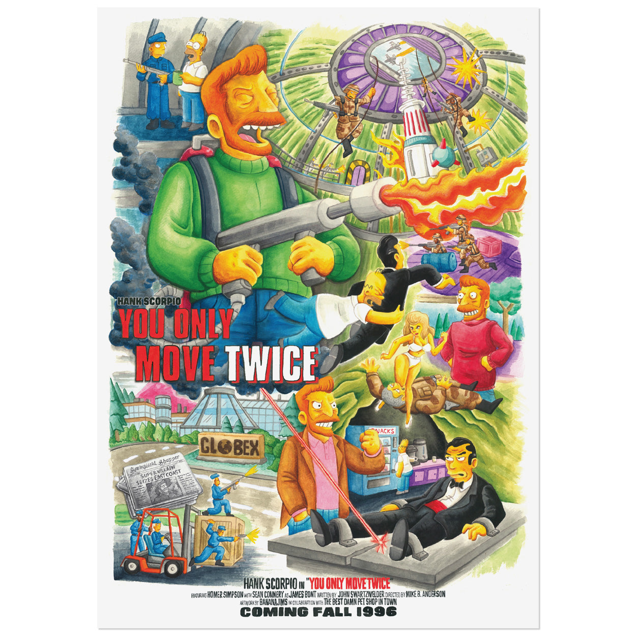 You Only Move Twice A2 Poster