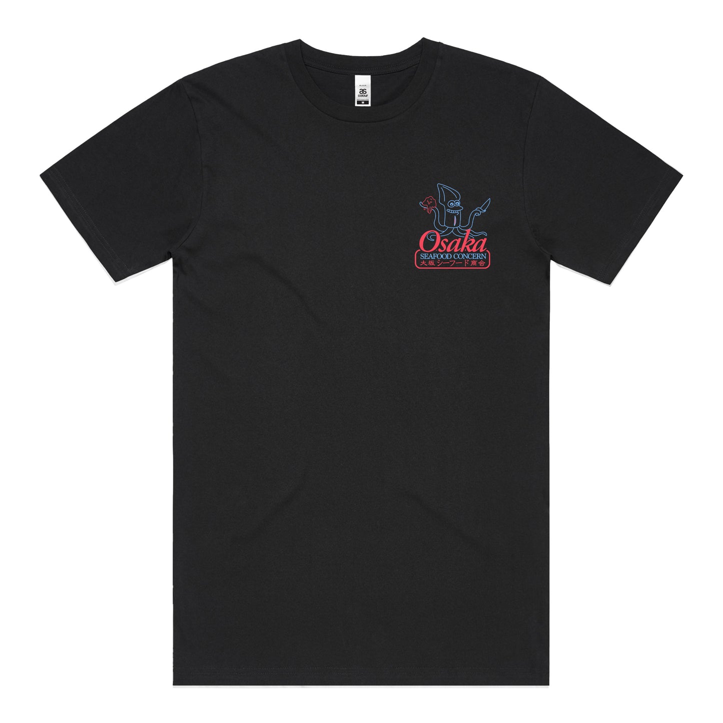 Osaka Seafood Concern T-Shirt (Black) *CHEST + BACK PRINT*