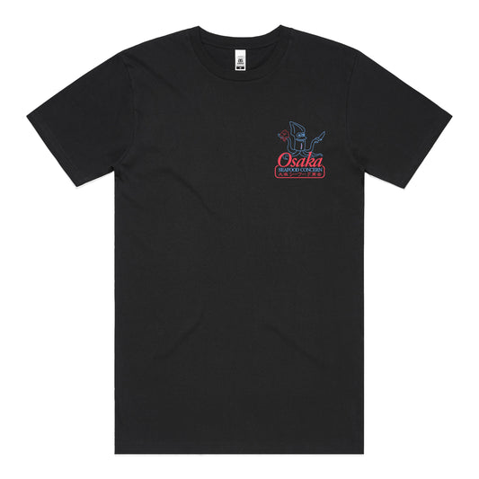 Osaka Seafood Concern T-Shirt (Black) *CHEST + BACK PRINT*
