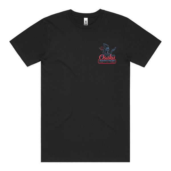 Osaka Seafood Concern T-Shirt (Black) *POCKET/BACK PRINT*