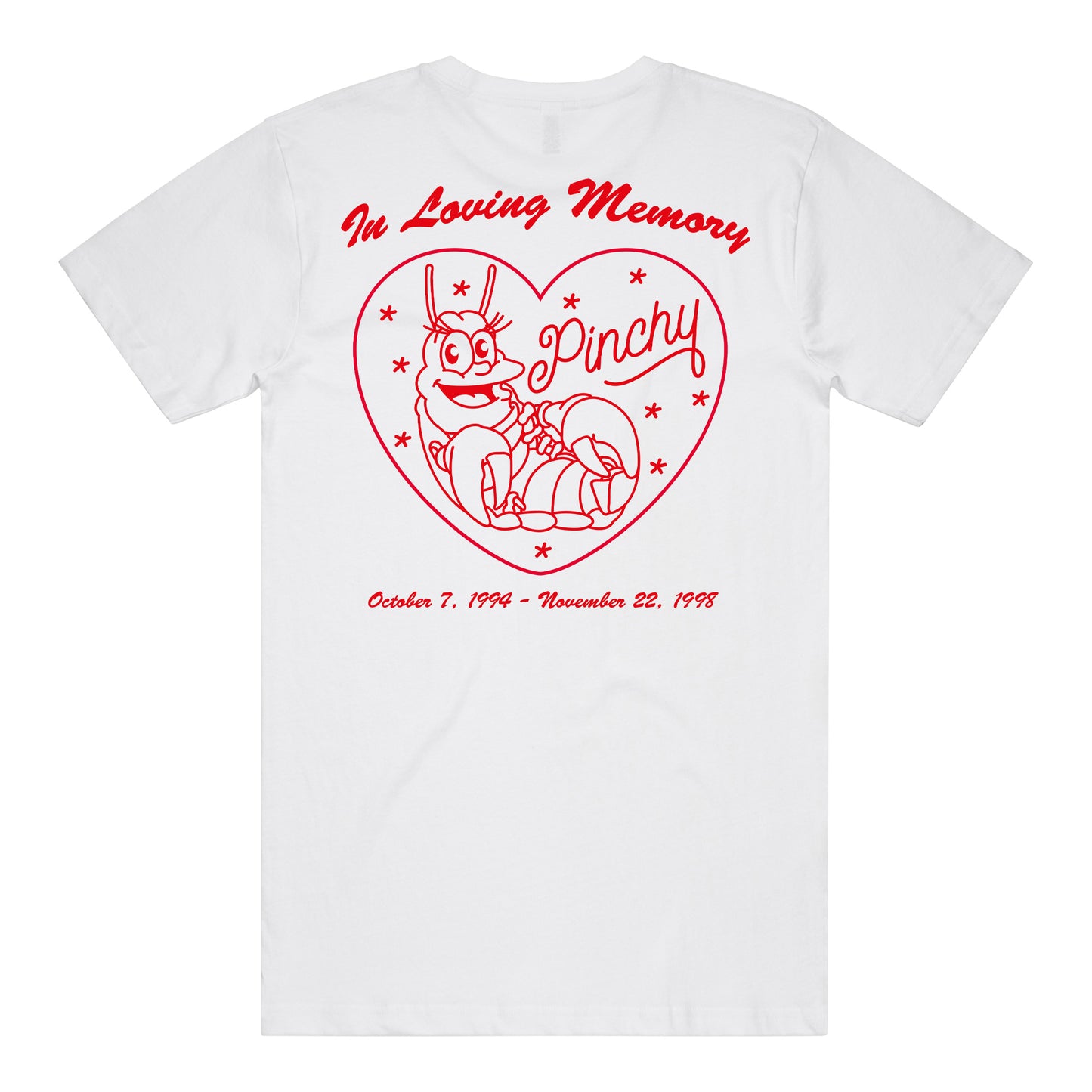 In Loving Memory Of Pinchy T-Shirt (White)