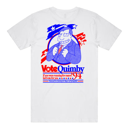 Vote Quimby T-Shirt *CHEST + BACK PRINT* [PRE-ORDER]