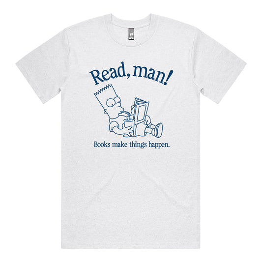 Read Man! (Bart variant) T-Shirt (Ash)
