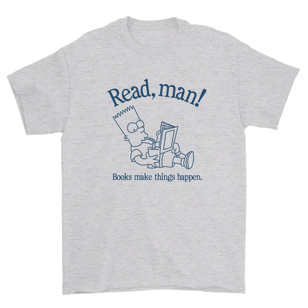 Read Man! (Bart variant) T-Shirt (Ash)