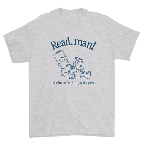 Read Man! (Bart variant) T-Shirt (Ash)