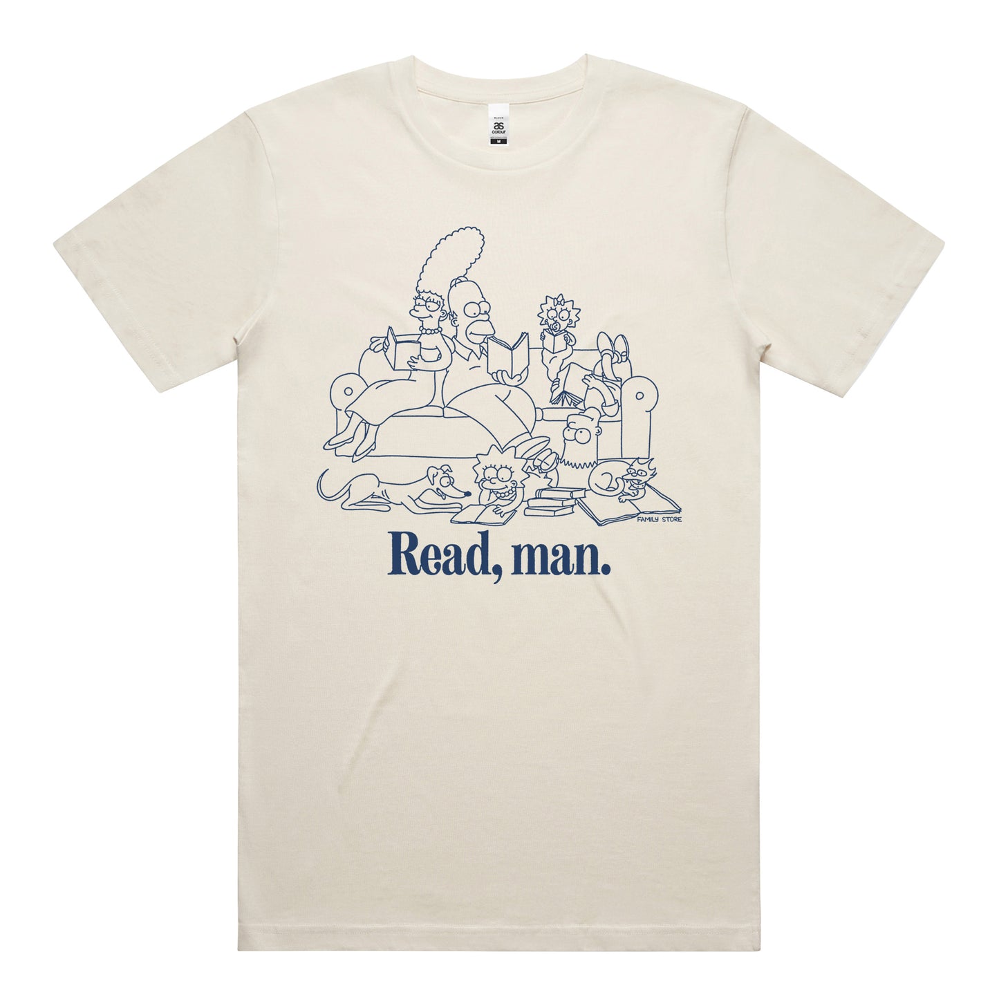 Read Man! (Family variant) T-Shirt (Ecru)