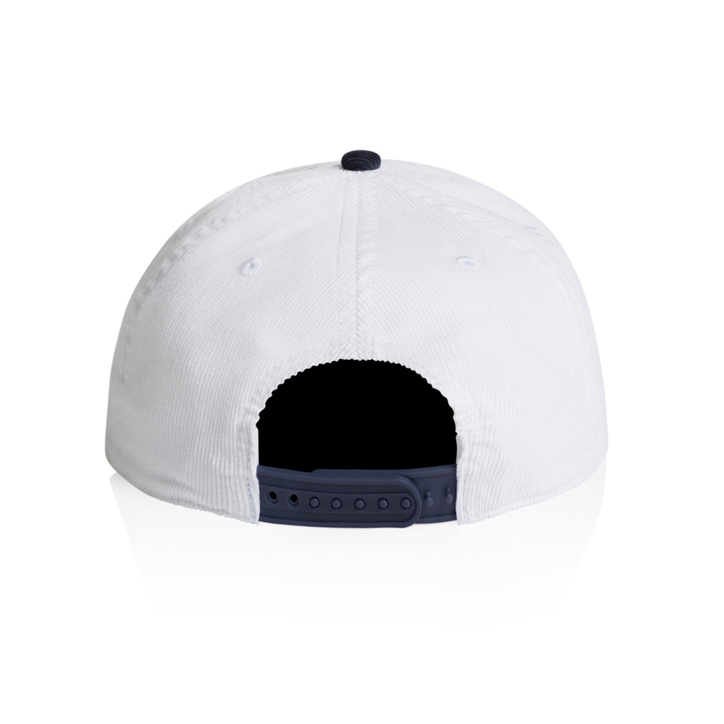 Read Man Cord Snapback Hat (White/Ink Blue)