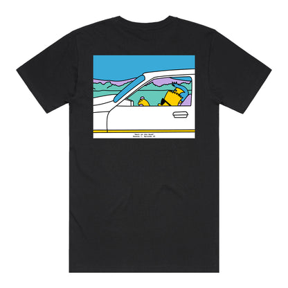 On The Road T-Shirt (Black) *CHEST + BACK PRINT*