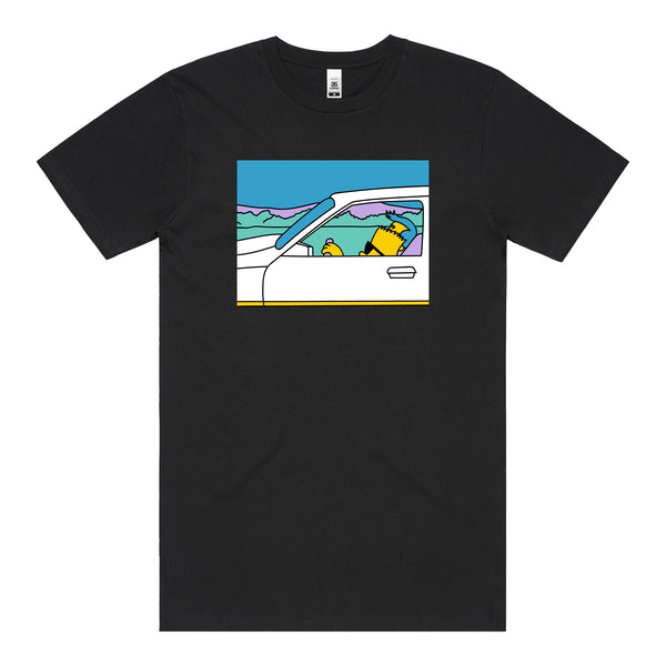 On The Road T-Shirt (Black) *FRONT PRINT*