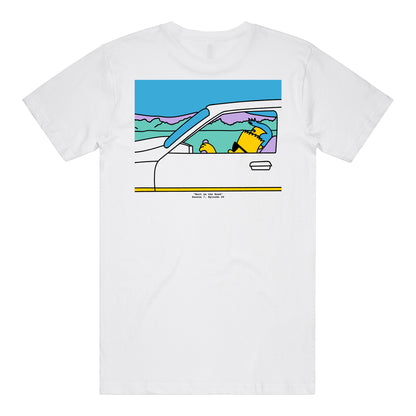 On The Road T-Shirt (White) *CHEST + BACK PRINT*