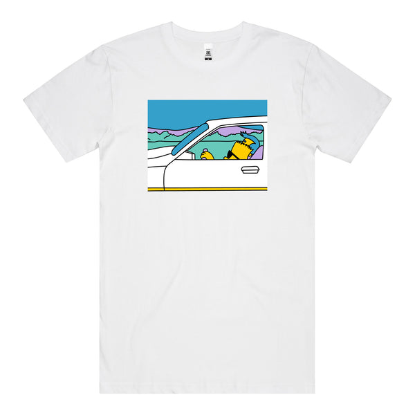 On The Road T-Shirt (White) *FRONT PRINT*