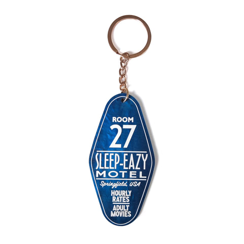 Sleep Eazy Motel Keychain (Navy Pearl)