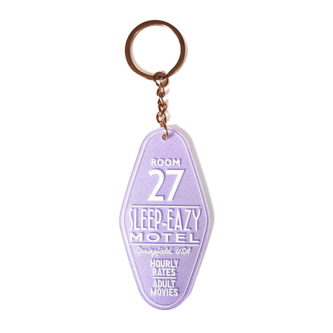 Sleep Eazy Motel Keychain (Lavender Glitter)