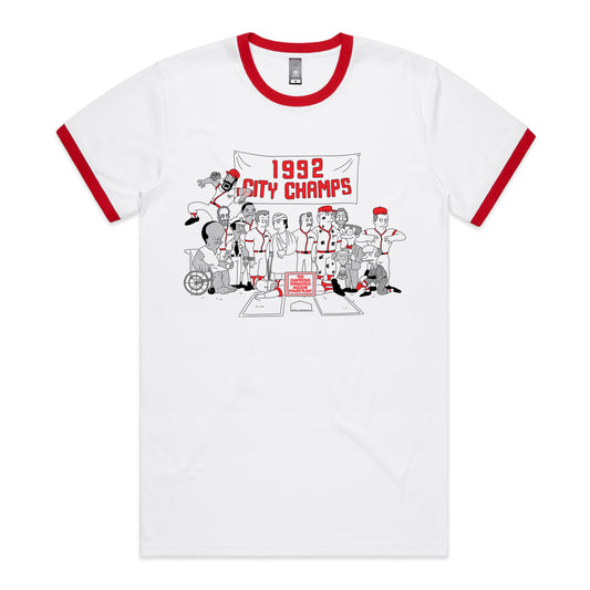 Softball Ringer T-Shirt *FRONT PRINT* [PRE-ORDER]