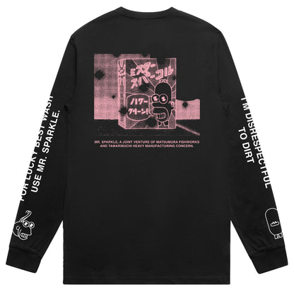 Mr. Sparkle Long Sleeve T-Shirt (Black)