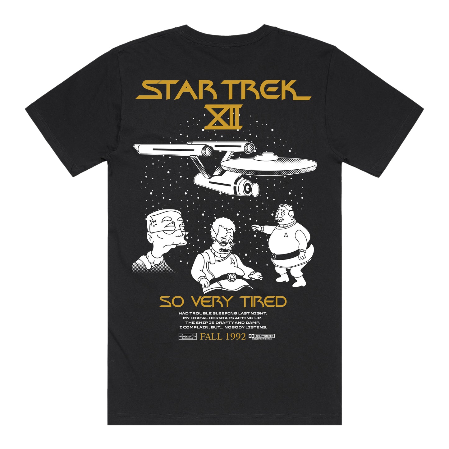 So Very Tired T-shirt *CHEST + BACK PRINT*