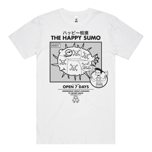 Happy Sumo T-Shirt (White) *FRONT PRINT*