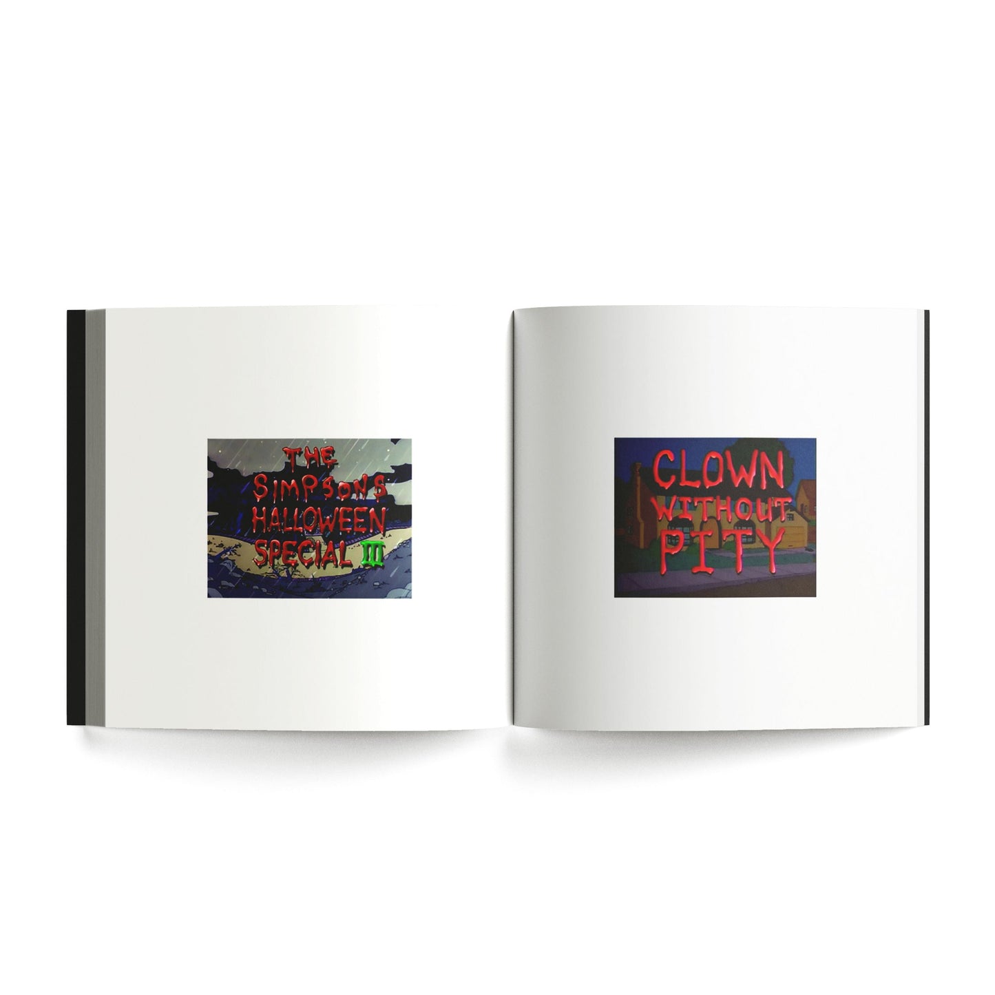 Title Cards from The Treehouse of Horror Series Book Zine [B-GRADE]