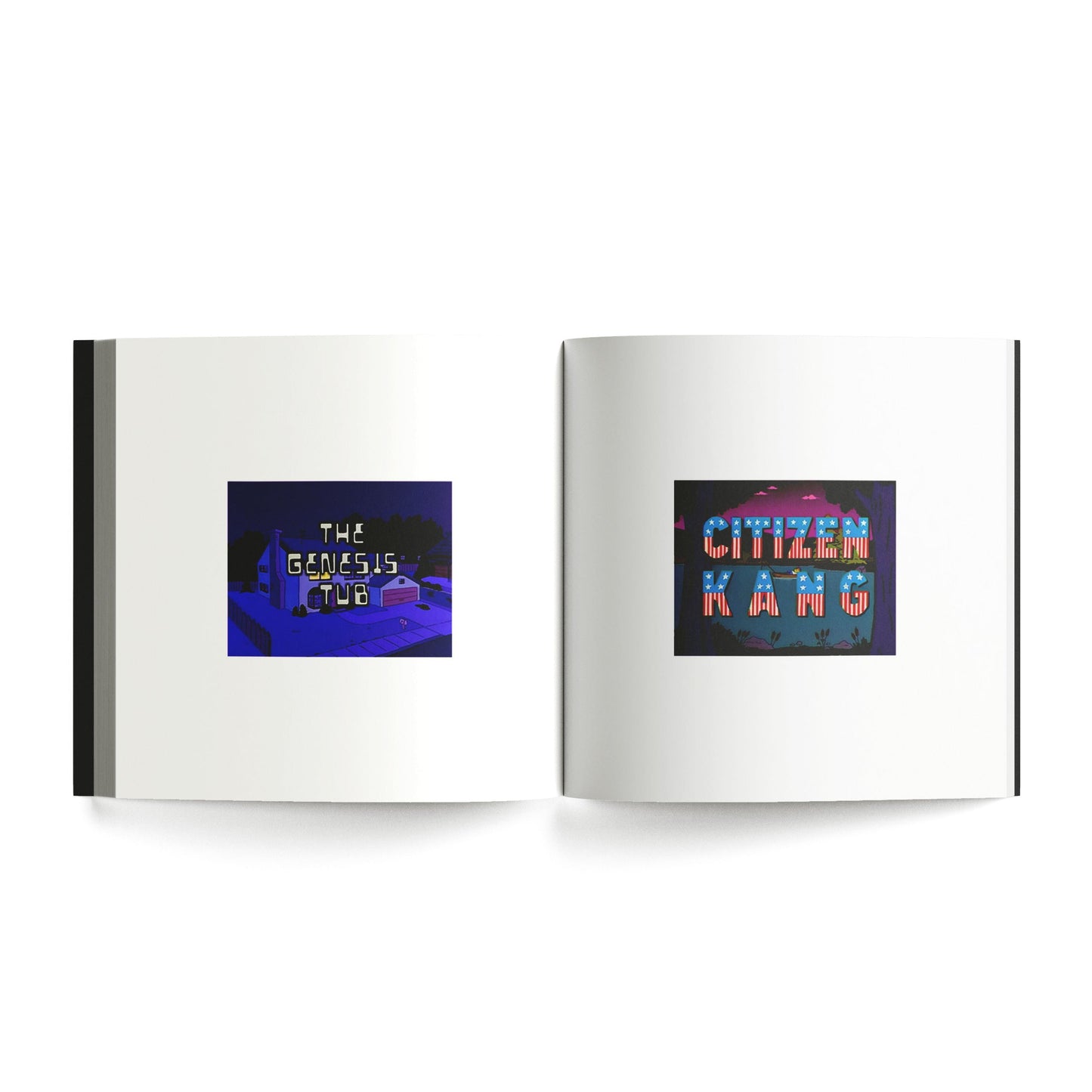 Title Cards from The Treehouse of Horror Series Book Zine [B-GRADE]