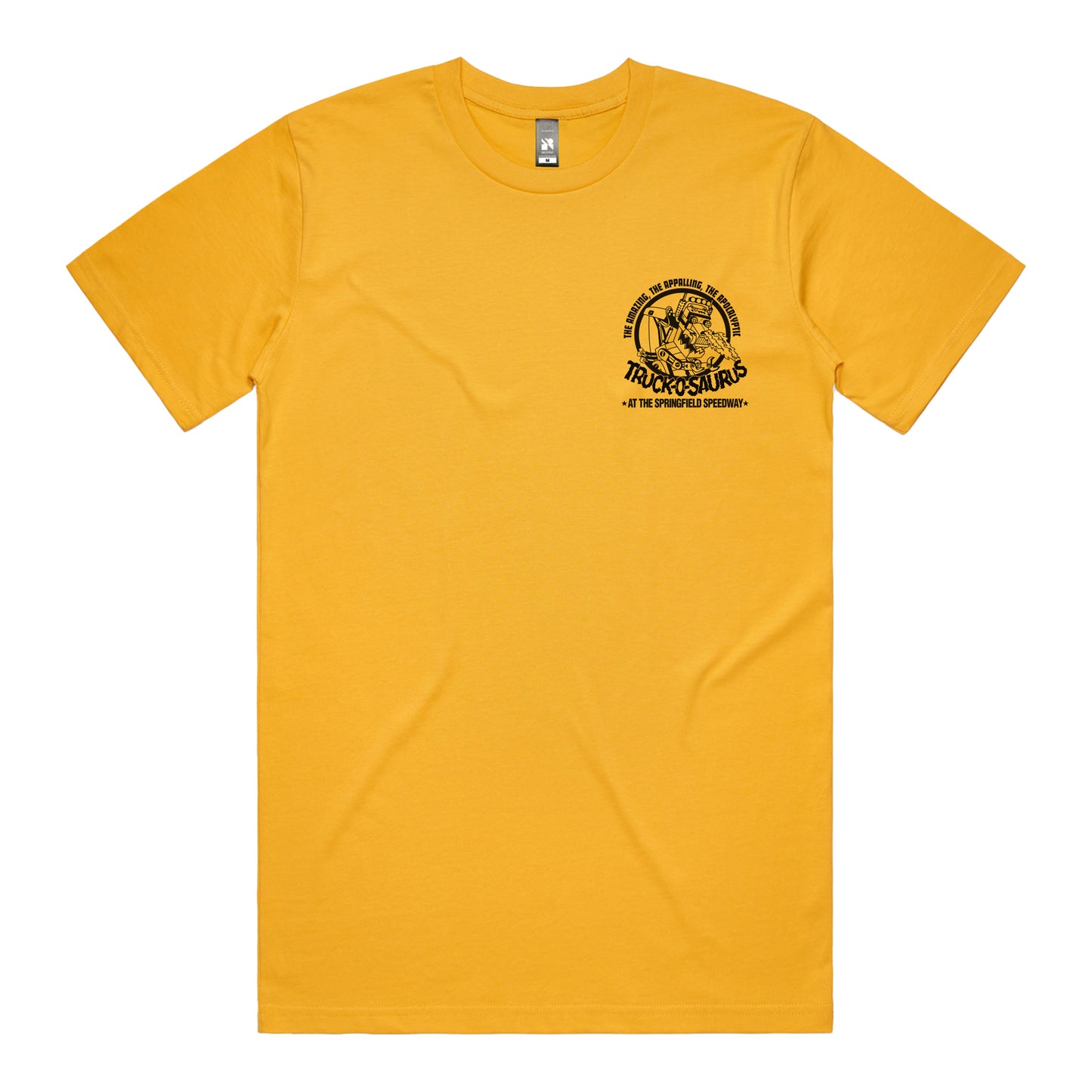 Truck-O-Saurus T-Shirt (Gold) *CHEST + BACK PRINT*