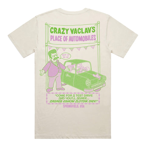 Crazy Vaclav T-Shirt *CHEST/BACK PRINT*