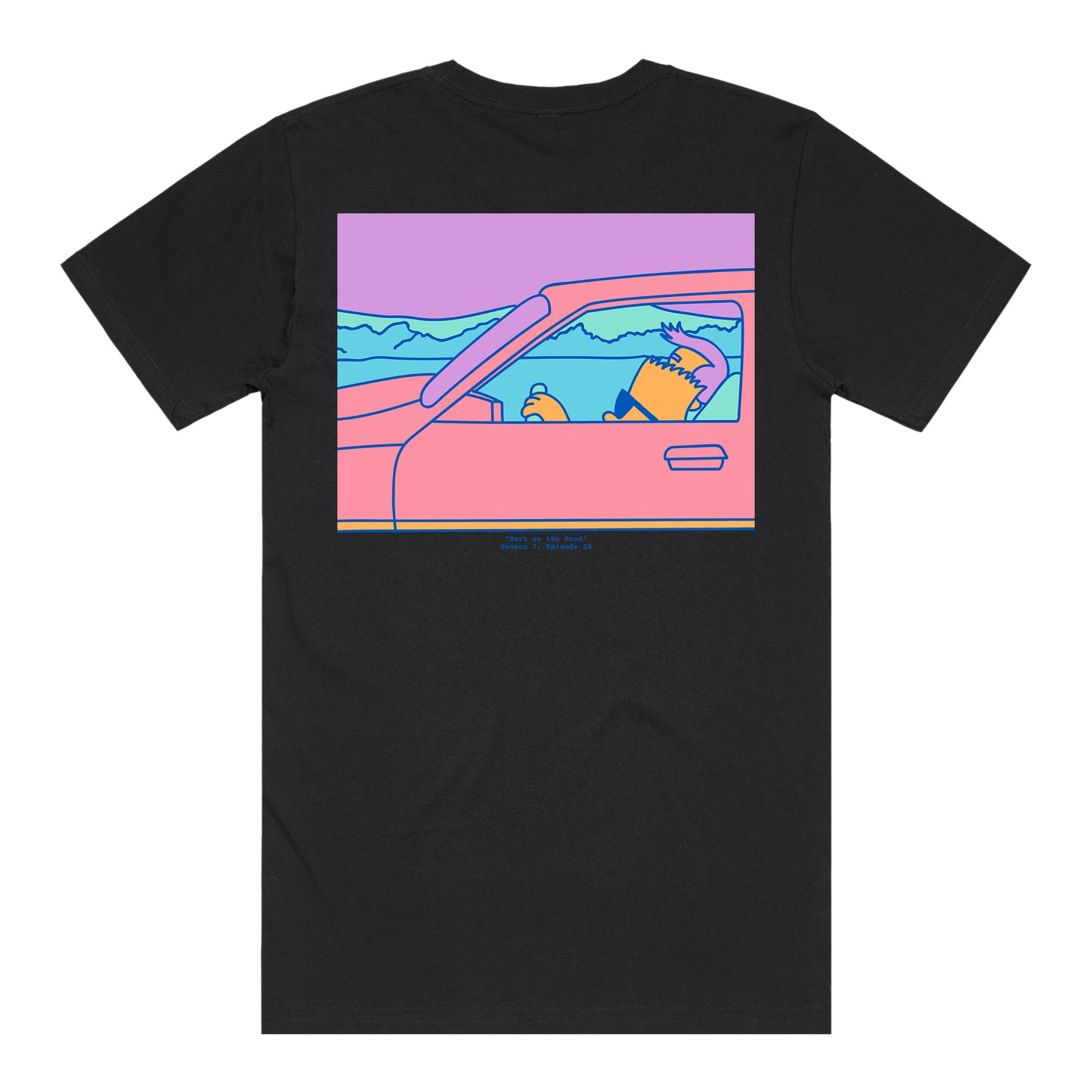 Vapourwave T-Shirt (Black) *CHEST + BACK PRINT*