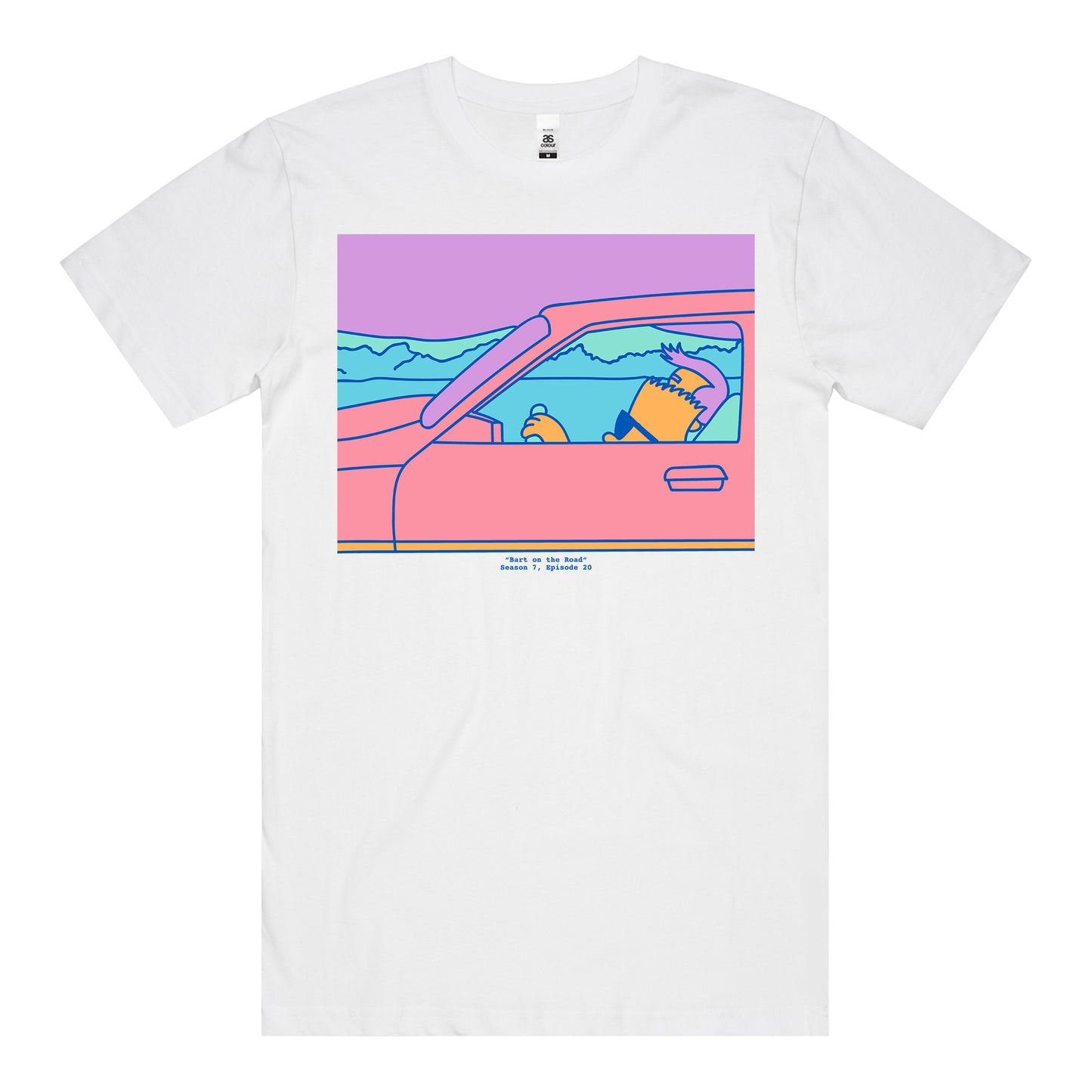 Vapourwave T-Shirt (White) *FRONT PRINT*