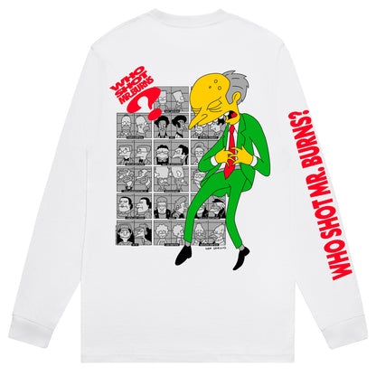 Who Shot? Long Sleeve T-Shirt *POCKET/BACK*