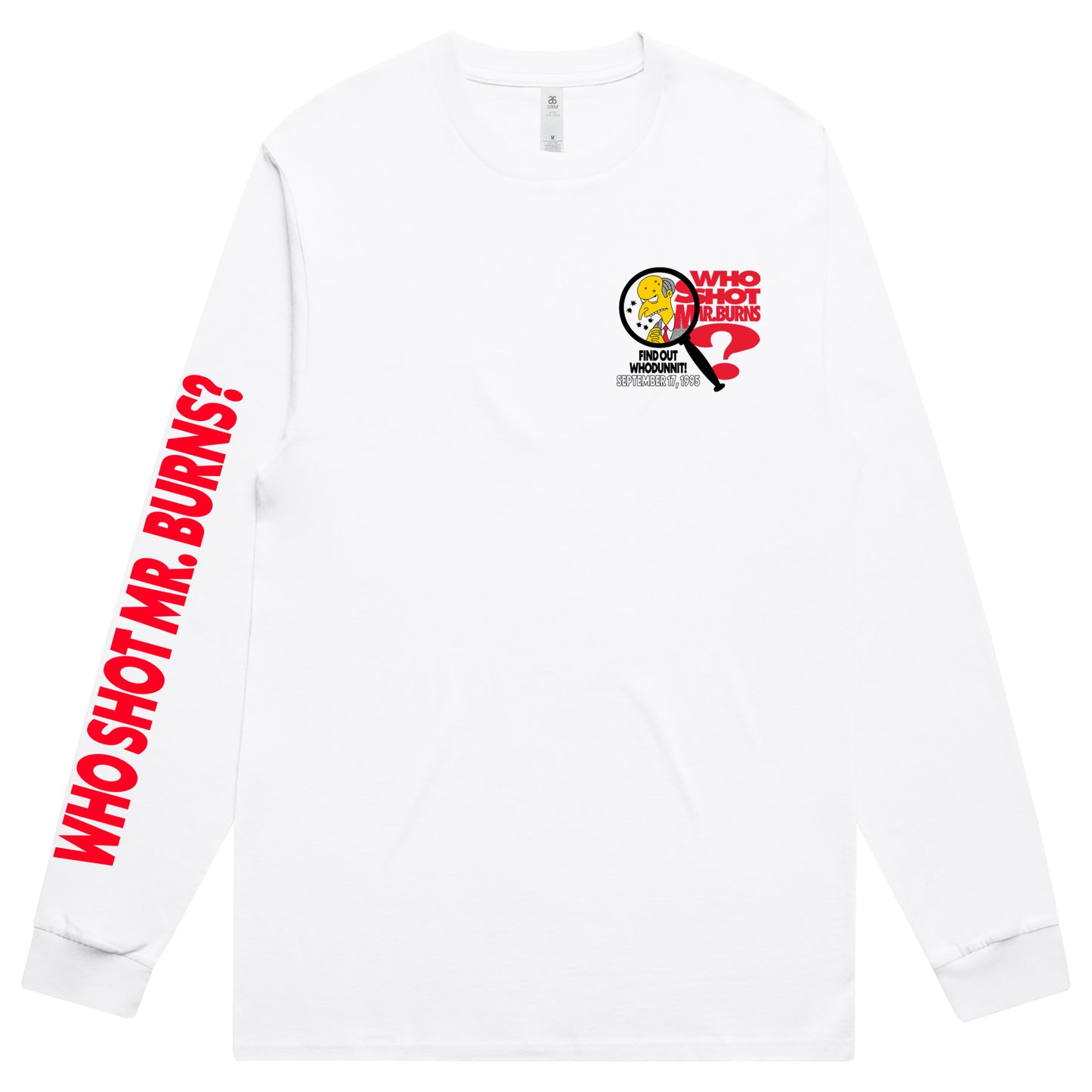 Who Shot? Long Sleeve T-Shirt *POCKET/BACK*