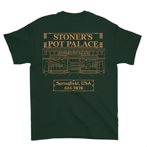 Stoner's Pot Palace T-Shirt (Forest)